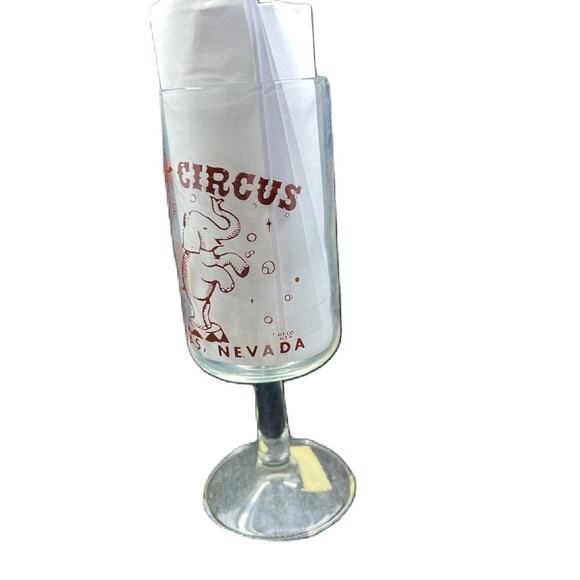Vintage Las Vegas Casino Circus Circus Wine Glass 1970s - Picture 5 of 5